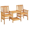 Solid Acacia Wood Garden Chairs with Tea Table Outdoor Dinning Set