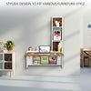 Pmnianhua Folding Wall Mounted Drop Leaf Table, Foldable Desk with Moveable