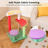 69 CM Cute Cat Tree Multi-Level Aesthetic Fruit Cat Tower Colorful