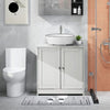 Bathroom Under Sink Cabinet | 2 Door White Under Sink Storage | Cupboard Unit