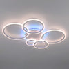 LED Ceiling Light Lamp Geometric Chandelier Lights Fixture White Dimmable Modern