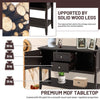 Console Sofa Table Narrow Entryway Table W/ 2 Drawers & 2 Storage Cabinets
