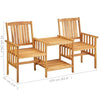 Solid Acacia Wood Garden Chairs with Tea Table Outdoor Dinning Set