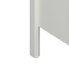 Off-White 3 Drawer Chest - Scandinavian Wooden Storage Unit, Metal Handles