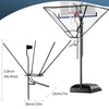 Basketball Shooting Trainer Aluminum Rotating Return Chute Basketball Train Aids