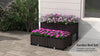 Outsunny 4-piece Elevated Flower Bed Vegetable Herb Planter Plastic, Brown