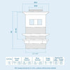 Small Quarter Corner Basin Sink Wall Mounted with Mono Mixer Tap | Tulla