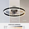 LED Ceiling Fan Light Dimmable Chandelier Lamp With Remote Control Easy to Use