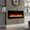 50inch Electric Fire Wall Mounted/Recessed Electric Fireplace Crystal & Log Set