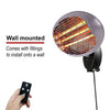 Outdoor Patio Heaters Garden Freestanding Electric Heater Set of 2 HeatLab