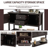 Console Sofa Table Narrow Entryway Table W/ 2 Drawers & 2 Storage Cabinets