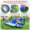 Giant Water Slide Park 5-In-1 Inflatable Jumping House w/Dual Slides