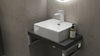Bathroom Sink Countertop Wash Basin Ceramic Wall Mounted Rectangle Sink