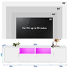TV Stand 160cm High Gloss TV Unit Cabinet Sideboard With LED Light & Drawers