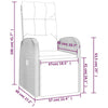 Reclining Garden Chair with Cushions Recliner Black Poly Rattan vidaXL