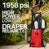 Draper Electric Power Jet Washer 135 Bar High Pressure Drive Patio & Car Cleaner