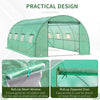 Walk in Polytunnel Garden Greenhouse Window Door Outdoor Plant Flower 6 x 3M