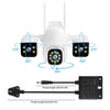 3 in 1 Wireless Camera 4K Outdoor 3 Lens 6MP CCTV PTZ Smart Home Security IR Cam