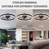 LED Ceiling Fan Light Dimmable Chandelier Lamp With Remote Control Easy to Use