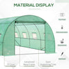 Walk in Polytunnel Garden Greenhouse Window Door Outdoor Plant Flower 6 x 3M