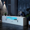 TV Stand 160cm High Gloss TV Unit Cabinet Sideboard With LED Light & Drawers