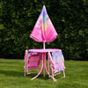 Unicorn Bistro Set Table Chair Seat Garden Patio Outdoor Parasol Play Folding