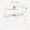 Space Saving Computer Desk Home Office Desk-White