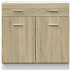 Kitchen Cabinet Home Storage Shelf Organiser Cupboard Engineered Wood vidaXL