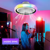 RGB LED Ceiling Fan With Lights Smart Remote Control APP Control Timing Dimmable