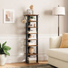 Shoe Rack Wooden Tall Shoe Shelf Shoe Storage Organizer 28 x 28 x 113 cm