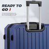 4PCS Suitcase Set ABS Hard Shell Trolley Cabin 4 Wheels Light Travel Chjwxlcmkxh
