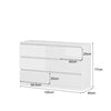 120CM High Gloss Chest of 6 7 8Drawers Tall Wide Bedside Table Cabinet Furniture