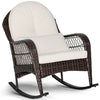 Outdoor Wicker Sturdy Rocking Chair Patio Rattan Rocker Garden Furniture