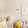 Modern Glass Wall Sconce Lights Bedroom Living Room Bedside E14 Bulb Fixture