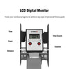 Hydraulic Rowing Machine Rower Adjustable Resistance-Black