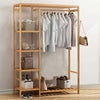 Heavy Duty Clothes Rail Garment Wardrobe Stand Hanging Rack Corner Hallway Shelf