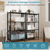 4-Tier Foldable Storage Shelf Collapsible Storage Rack-Black