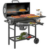 BBQ Smoker Charcoal Barbecue Grill Portable Outdoor Garden Grill with Wheels
