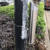 Outdoor Cylinder Wall Mounted Ashtray Cigarette Ash Bin Stainless Steel Lockable