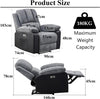 ELECTRIC RECLINER ARMCHAIR 8 POINT HEATED FABRIC MASSAGE RECLINER CHAIR SOFA