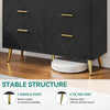 Wide Chest of Drawers Bedroom Storage Unit Wooden 6-Drawer Bedside Cabinet
