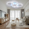 LED Ceiling Light Lamp Geometric Chandelier Lights Fixture White Dimmable Modern