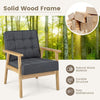 Upholstered Armchair Living Room Modern Accent Chair Soft Cushioned Sofa