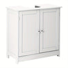 Bathroom Under Sink Cabinet | 2 Door White Under Sink Storage | Cupboard Unit