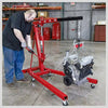 2 Ton Hydraulic Folding Engine Crane Hoist Lift Lifter Tonne Jack Stand Workshop