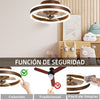LED Ceiling Fan Light Dimmable Chandelier Lamp With Remote Control Easy to Use