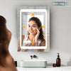 600mm LED illuminated Bathroom Mirror Cabinet with Demister / Shaver Socket
