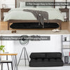 6-Position Foldable Lazy Sofa Bed Adjustable Floor Sofa-Black