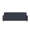 Dark Blue Velvet 3 Seater Mid Century Sofa - Beckett BCK001