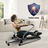 Hydraulic Rowing Machine Rower Adjustable Resistance-Black